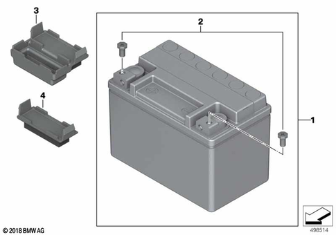Battery with Bracket for 2020 BMW-Motorrad S 1000 R #0