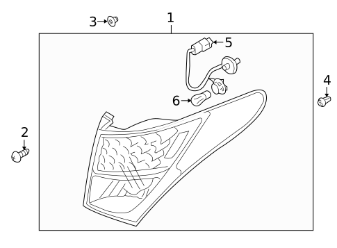 Tail Lamps for 2011 Hyundai Veracruz #1