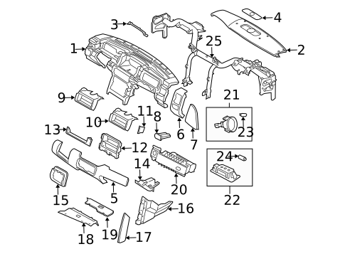 Instrument Panel for 2005 Land Rover Range Rover #0