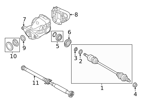 Axle & Differential for 2023 BMW 330i #18