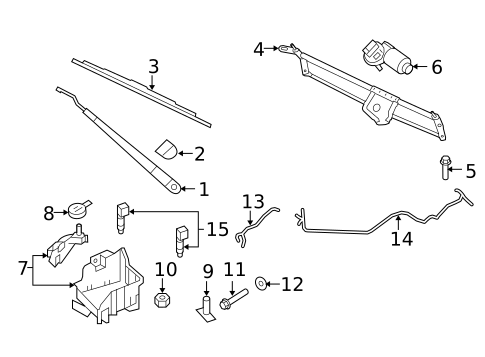 Wiper & Washer Components for 2015 Ford Expedition #0