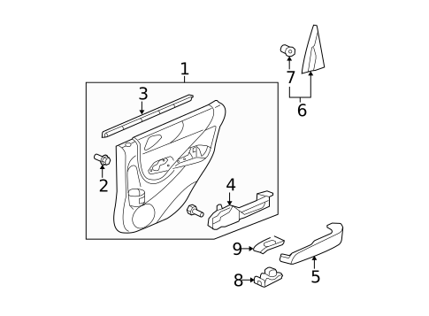 Front Door for 2008 Honda Fit #3