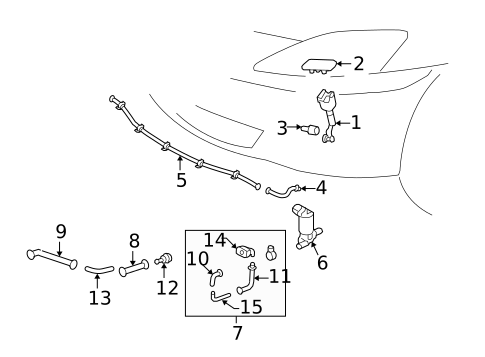 Headlamp Washers/Wipers for 2009 Lexus IS250 #0