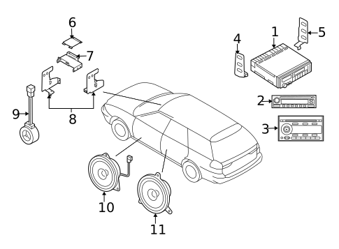 Sound System for 2004 Subaru Baja #0