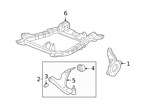 Suspension Components for 2006 Pontiac Torrent #1