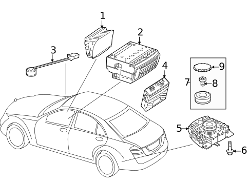 Switches for 2010 Mercedes-Benz S400 #1