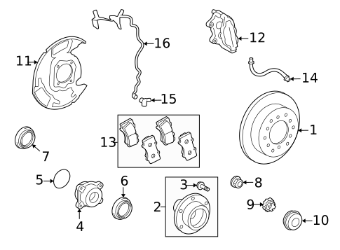 Brake Components for 2009 Lexus LX570 #0