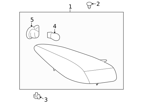 Tail Lamps for 2009 Pontiac Solstice #1