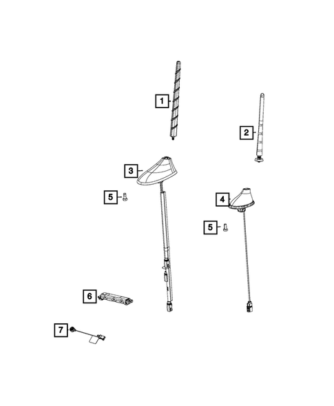 Radio, Antenna, Speakers, DVD, and Video systems for 2020 Jeep Compass #3