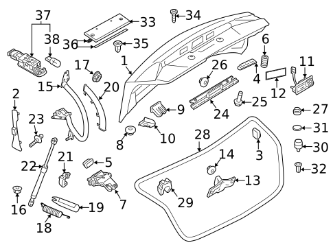 Trunk for 2013 Audi RS5 #0