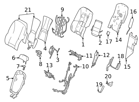 Rear Seat Components for 2025 Lexus LS500h #2