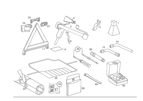 Tools and Accessories for 1993 Mercedes-Benz 300CE #0