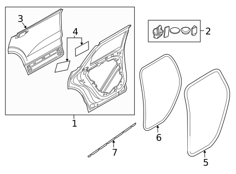 Door & Components for 2025 Volvo XC60 #1