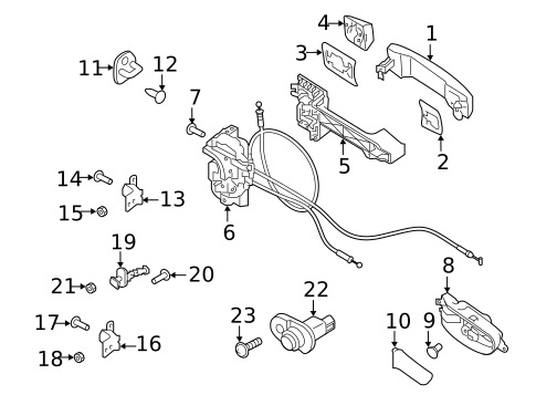 Lock & Hardware for 2019 Nissan TITAN XD #2