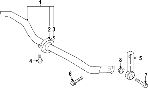 Stabilizer Bar & Components for 2024 Audi SQ8 e-tron #1