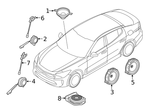 Antenna & Radio for 2020 Kia Stinger #0
