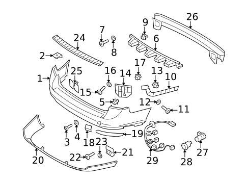 Parking Aid for 2010 Volvo V50 #0