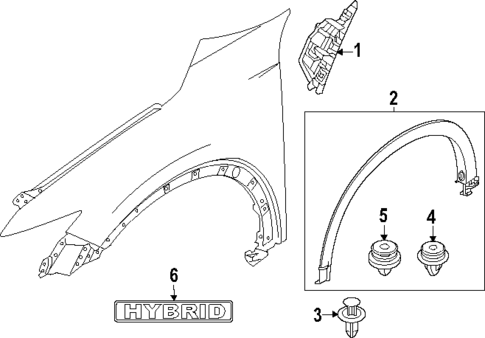 Exterior Trim - Fender for 2025 Mazda CX-90 #1