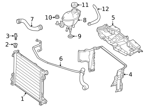 Radiator & Components for 2019 Mercedes-Benz SLC 43 AMG® #0