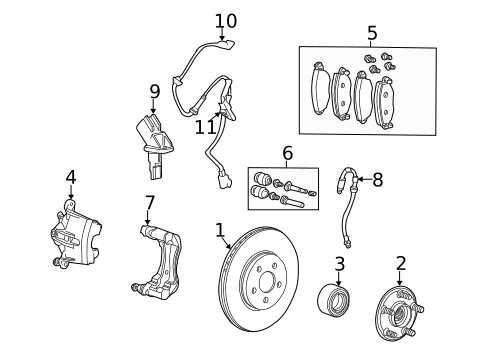 Front Brakes for 2008 Jaguar X-Type #0