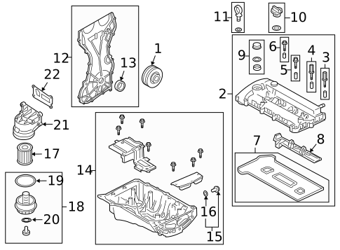 Engine Parts for 2009 Mazda Tribute #1
