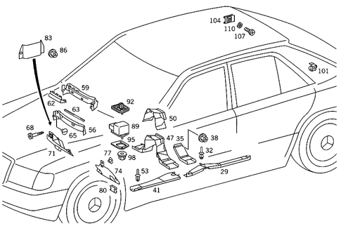 Cable Covering & Electrical Parts for Blower Motor & Heated Rear Window Pane for 1986 Mercedes-Benz 300E #0