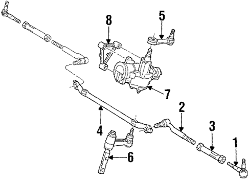 Steering Gear & Linkage for 1998 Lincoln Navigator #1