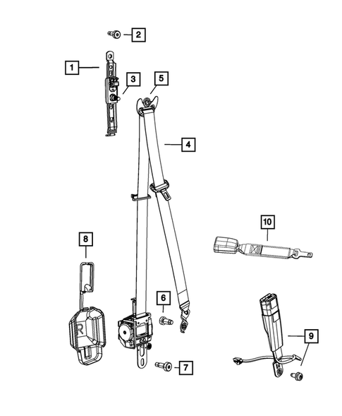 Seat Belts for 2020 Jeep Grand Cherokee #0