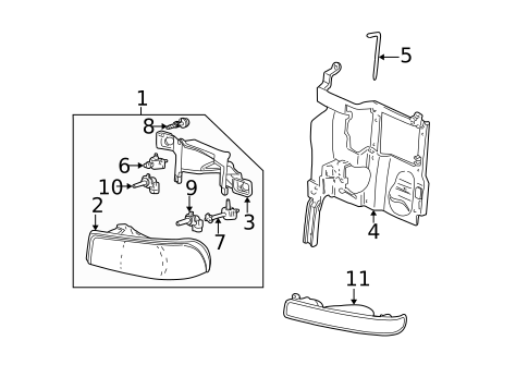 Bulbs - Chassis for 2002 GMC Yukon #0