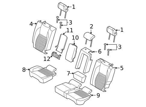 Second Row Seats for 2022 Land Rover Discovery Sport #0