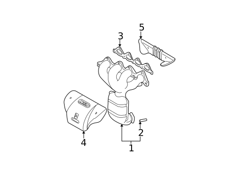 Exhaust Manifold for 2006 Hyundai Tiburon #0