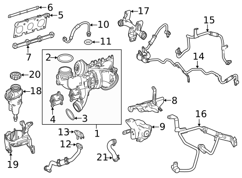 Turbo Charger for 2016 Mercedes-Benz SL400 #0