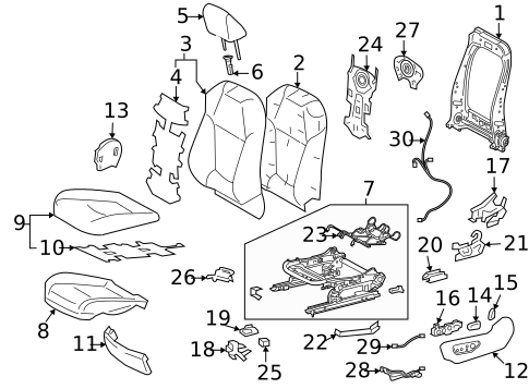 Power Seats for 2022 Toyota RAV4 #0