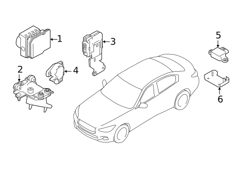 Anti-Lock Brakes for 2016 INFINITI Q50 #0