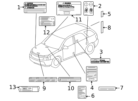 Labels for 2006 Pontiac Torrent #0