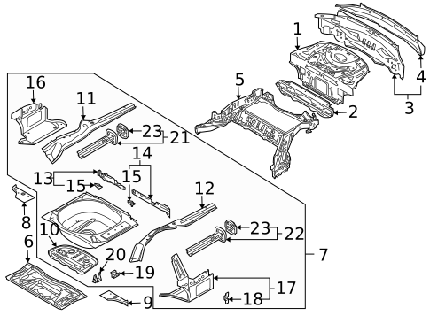 Rear Body for 2009 BMW M6 #1