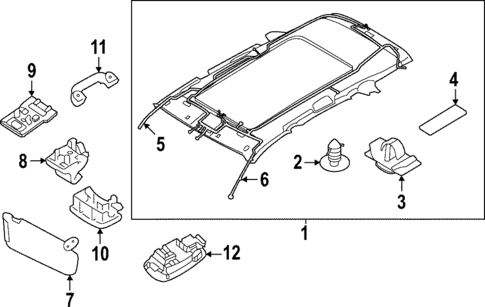 Interior Trim - Roof for 2024 Kia Sportage #1