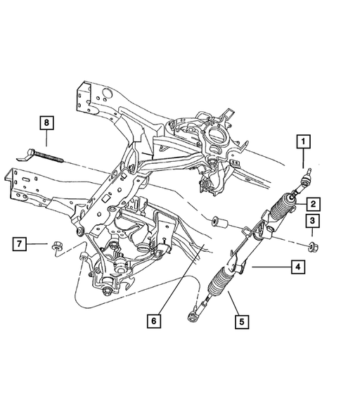 Steering Gear for 2002 Dodge Dakota #0