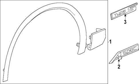 Exterior Trim - Fender for 2025 Acura ZDX #0