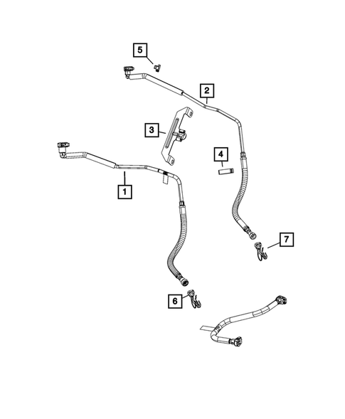 Fuel Lines and Tubes for 2020 Ram 3500 #1