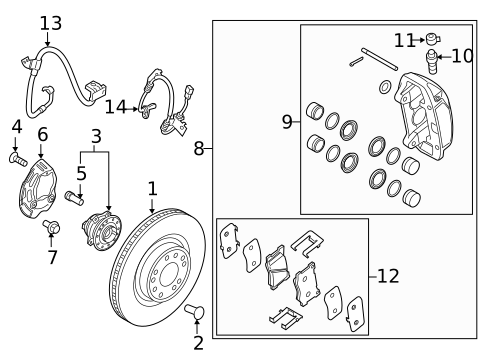 Front Brakes for 2018 Genesis G80 #1