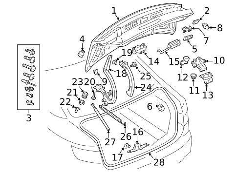 Trunk for 2017 Audi A4 Quattro #0