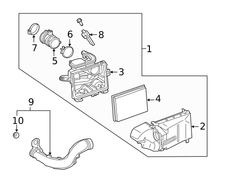 Air Intake for 2018 Nissan Versa Note #1