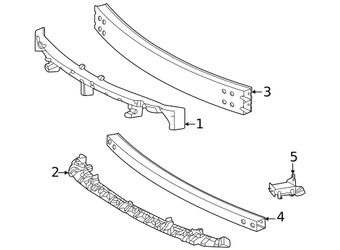 Bumper & Components - Front for 2025 Toyota Sienna #1