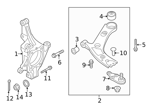Suspension Components for 2023 Hyundai Palisade #1