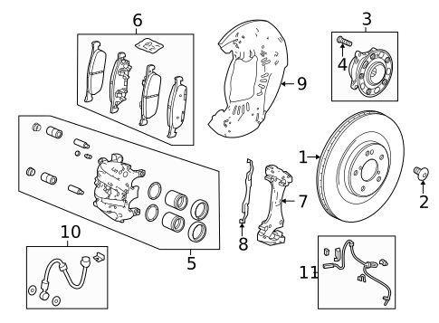 Brake Components for 2023 Acura MDX #0