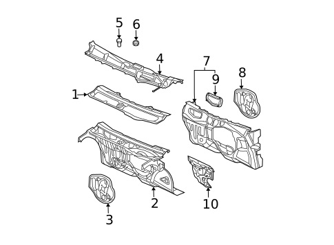 Cowl for 2006 Saturn Ion #1
