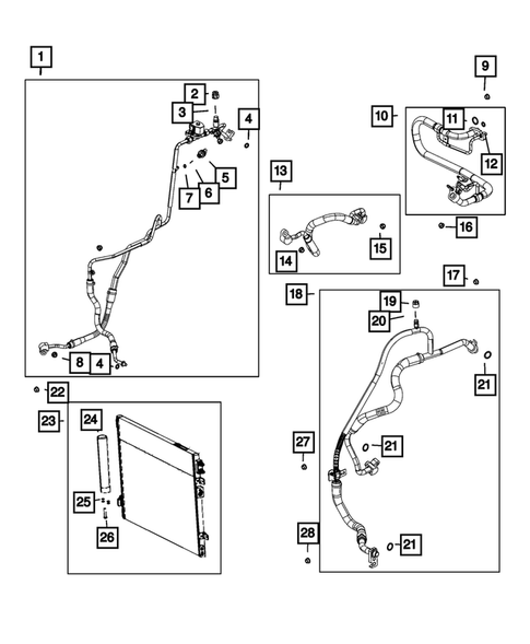 Air Conditioner and Heater Plumbing for 2022 Dodge Charger #1