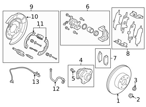 Rear Brakes for 2020 INFINITI Q50 #2