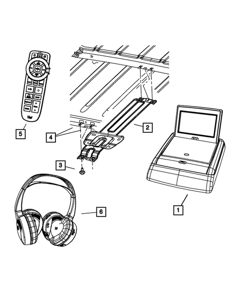 Radio, Antenna, Speakers, DVD, and Video systems for 2009 Jeep Grand Cherokee #4